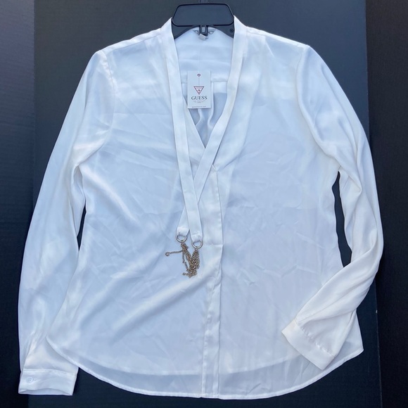 New GUESS Long Sleeve Top SZ S - Picture 1 of 9